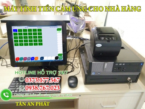 Bán máy tính tiền cảm ứng cho nhà hàng tại Bến Tre