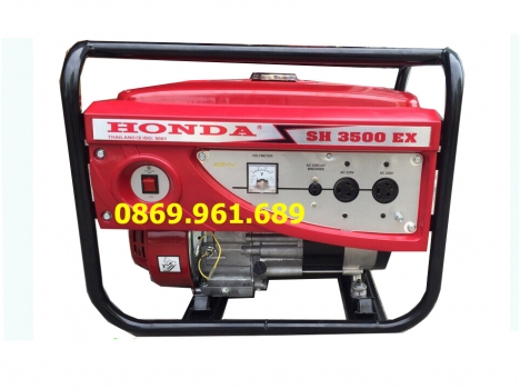 Máy phát điện honda chạy xăng SH3500 2,8kw_giật tay_đỏ