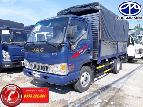 Xe tải nhẹ JAC 2t4 thùng dài 3m7-Ga cơ .