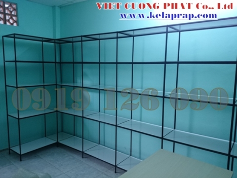 Kệ shoroow tháo ráp,giá kệ trưng bày tiết kiệm chi phí di chuyển gọn nhẹ Việt Cường Phát