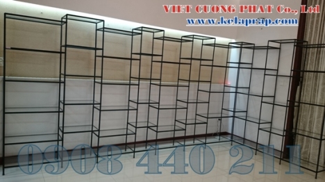 Kệ shoroow tháo ráp,giá kệ trưng bày tiết kiệm chi phí di chuyển gọn nhẹ Việt Cường Phát