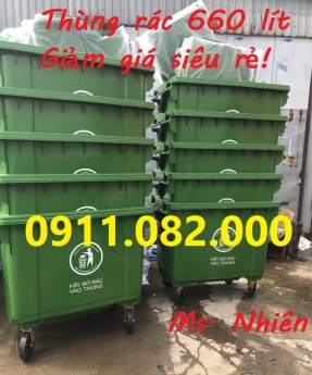 Phân phối thùng rác nhập khẩu giá tốt- thùng rác 120L 240L 660L giá rẻ
