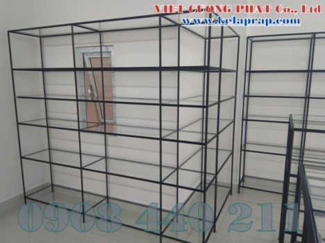Kệ shoroow tháo ráp,giá kệ trưng bày tiết kiệm chi phí di chuyển gọn nhẹ Việt Cường Phát