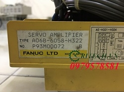 CHUYÊN SỬA CHUYÊN NGHIỆP SERVO FANUC 3 TRỤC A06B-6058-H322 BÁO LỖI ĐÈN DC