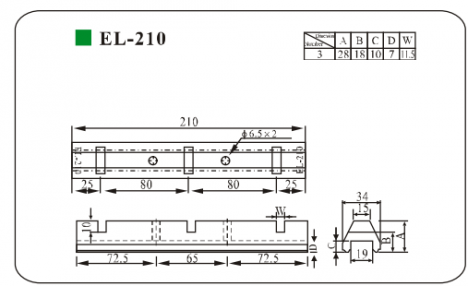 Sứ kẹp thanh cái EL-210