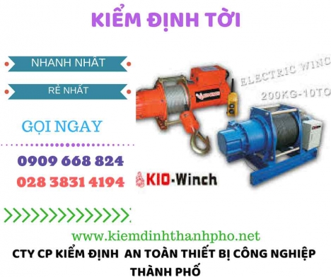 Dịch vụ kiểm định tời