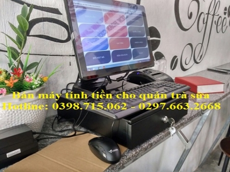   Bán máy tính tiền cảm ứng cho quán trà sữa giá rẻ tại Bình Dương 