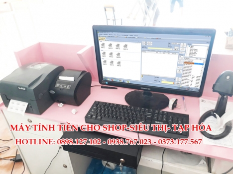 Bán máy tính tiền cho shop giầy dép tại Hưng yên