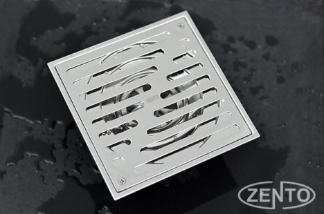 Thoát sàn chống mùi ban công inox304 Zento ZT561-2U (150x150)