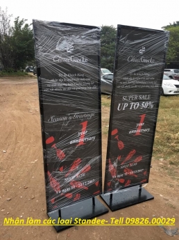 Standee chân sắt- Các loại standee giá rẻ tại Quận Thanh Xuân