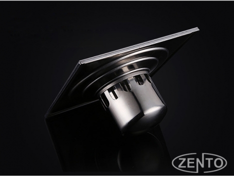 Thoát sàn chống mùi ban công inox304 Zento ZT561-2U (150x150)