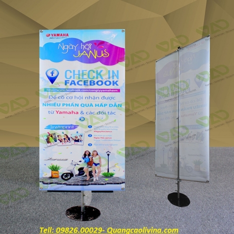 Standee chân sắt- Các loại standee giá rẻ tại Quận Thanh Xuân