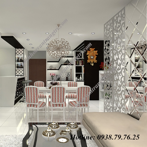 Một vài gợi ý lựa chọn mẫu vách ngăn phòng khách cnc đẹp