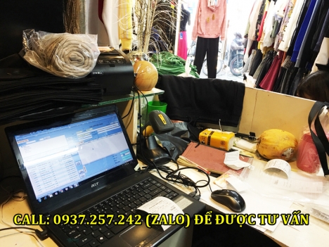 Trọn bộ thiết bị tính tiền cho shop quần áo, giày dép tại Bạc Liêu