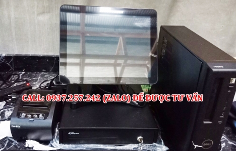 Trọn bộ máy tính tiền cảm ứng cho quán cafe, nhà hàng, quán lẩu nướng tại Bạc Liêu