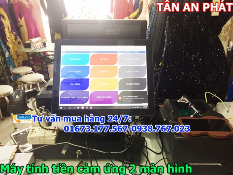 Bán máy tính tiền cảm ứng 2 màn hình tại Hà Nội