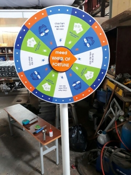 Vòng quay để bàn để đất- Vòng quay để bàn ngang