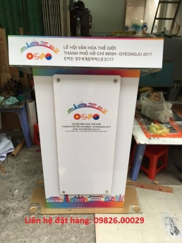 Bục phát biểu sử dụng nhiều tại Hà Nội- CUng cấp các loại bục phát biểu giá rẻ