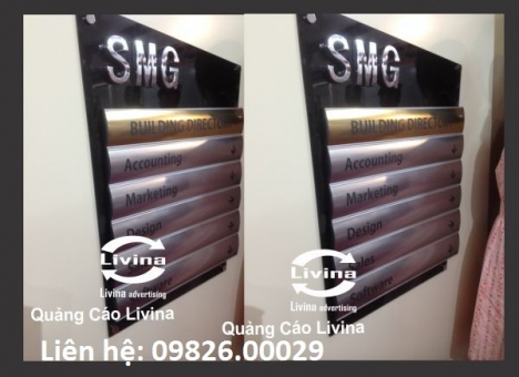 Biển chỉ dẫn, biển công ty  làm theo yêu cầu nhiều chất liệu tại Hà nội