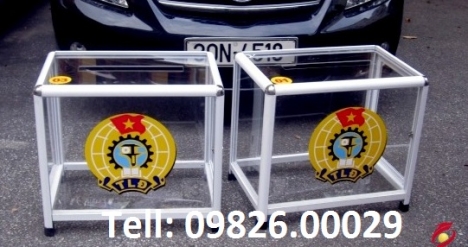 Hòm phiếu bo nhôm tiện lợi sang trọng cho quý khách hàng