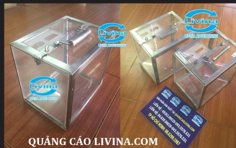 Hòm phiếu bo nhôm tiện lợi sang trọng cho quý khách hàng