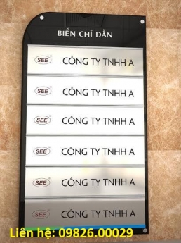 Biển chỉ dẫn, biển công ty  làm theo yêu cầu nhiều chất liệu tại Hà nội