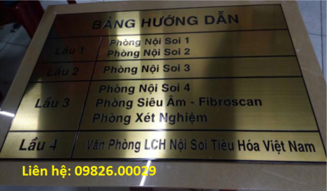 Biển chỉ dẫn, biển công ty  làm theo yêu cầu nhiều chất liệu tại Hà nội