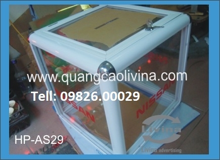 Hòm phiếu bo nhôm tiện lợi sang trọng cho quý khách hàng