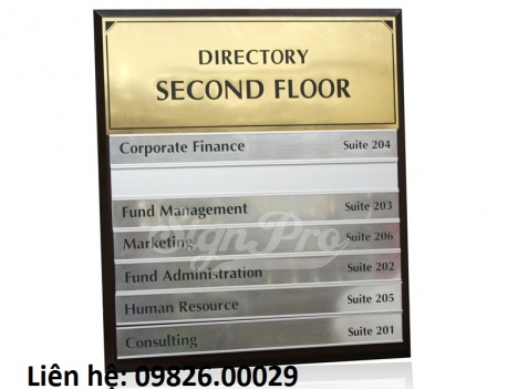 Biển chỉ dẫn, biển công ty  làm theo yêu cầu nhiều chất liệu tại Hà nội