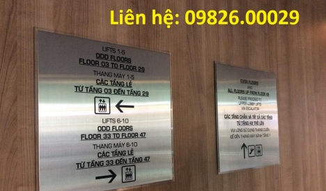 Biển chỉ dẫn, biển công ty  làm theo yêu cầu nhiều chất liệu tại Hà nội