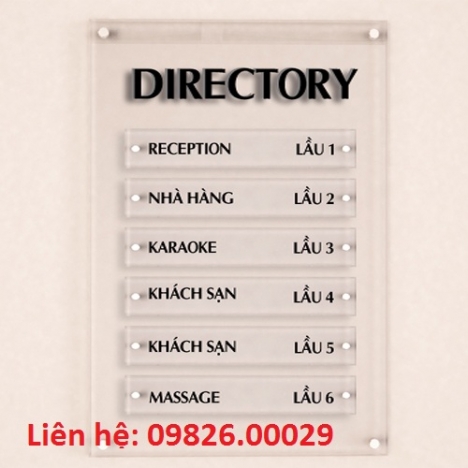Biển chỉ dẫn, biển công ty  làm theo yêu cầu nhiều chất liệu tại Hà nội