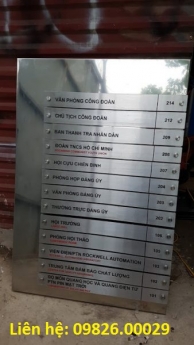Biển chỉ dẫn, biển công ty  làm theo yêu cầu nhiều chất liệu tại Hà nội