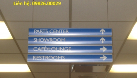 Biển chỉ dẫn, biển công ty  làm theo yêu cầu nhiều chất liệu tại Hà nội