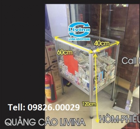 Hòm phiếu bo nhôm tiện lợi sang trọng cho quý khách hàng