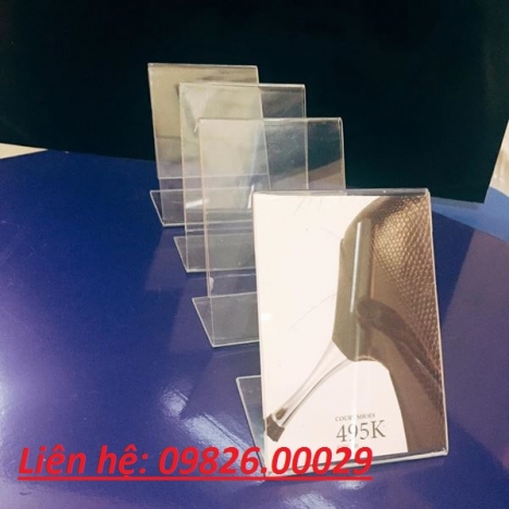 Kệ giá tiền mica- Kệ để tên sản phẩm tiện lợi