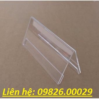 Kệ giá tiền mica- Kệ để tên sản phẩm tiện lợi