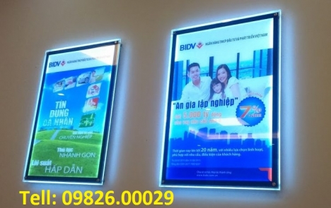 Biển hộp đèn siêu mỏng sang trọng đẹp mắt thu hút khách hàng