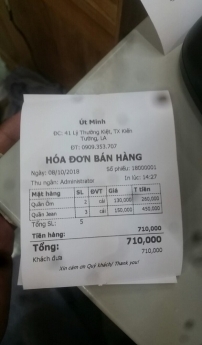 Máy tính tiền giá rẻ cho shop tại Phú Yên