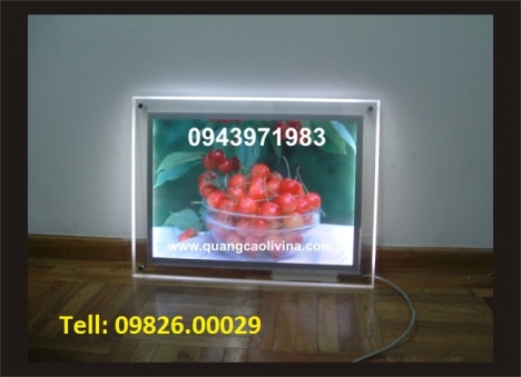Biển hộp đèn siêu mỏng sang trọng đẹp mắt thu hút khách hàng