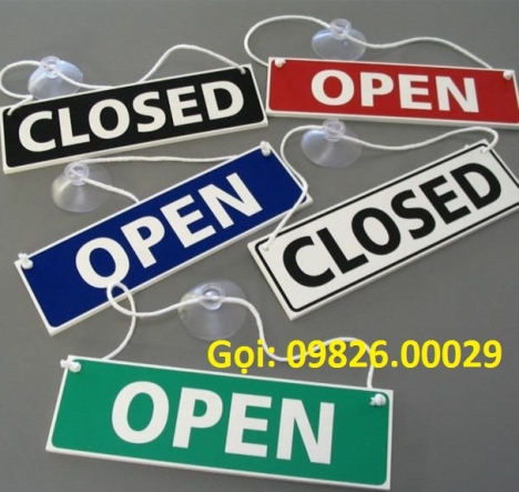 Lựa chọn một số mẫu  biển open close cho cửa hàng của bạn