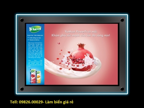 Biển hộp đèn siêu mỏng sang trọng đẹp mắt thu hút khách hàng