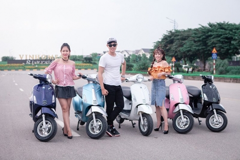 XE ĐIỆN VESPA 2019 HAI PHANH ĐĨA