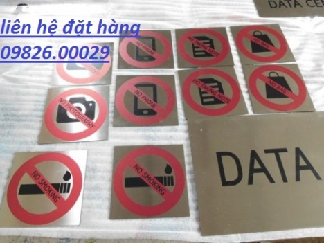 Biển nosmoking inox- Sản phẩm đẹp- trang trọng-sử dụng lâu bền