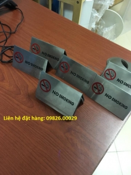Biển nosmoking inox- Sản phẩm đẹp- trang trọng-sử dụng lâu bền