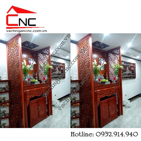 Cắt cnc mẫu vách ngăn chắn bàn thờ giá rẻ cho chung cư