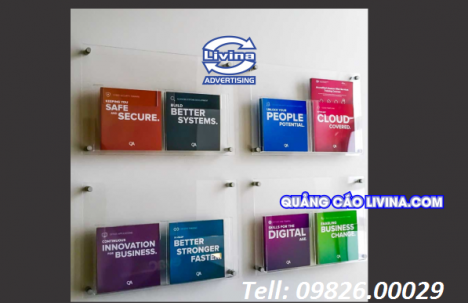 Mẫu các loại kệ mica trưng bày sách đẹp- sang trọng nhất