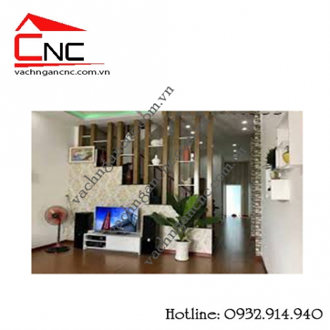 Phong cách trang trí cầu thang phòng khách - mẫu lam gỗ đẹp