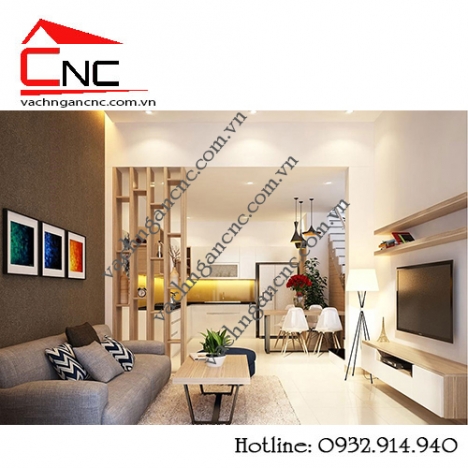 Phong cách trang trí cầu thang phòng khách - mẫu lam gỗ đẹp