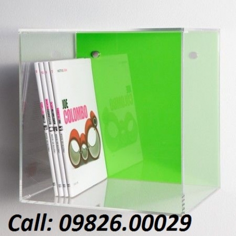 Mẫu các loại kệ mica trưng bày sách đẹp- sang trọng nhất