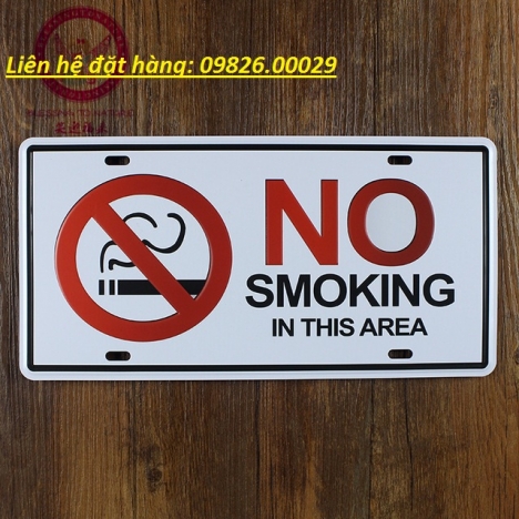 Biển nosmoking inox- Sản phẩm đẹp- trang trọng-sử dụng lâu bền